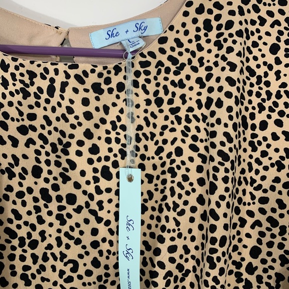NEW she & sky leopard print dress - Picture 4 of 5